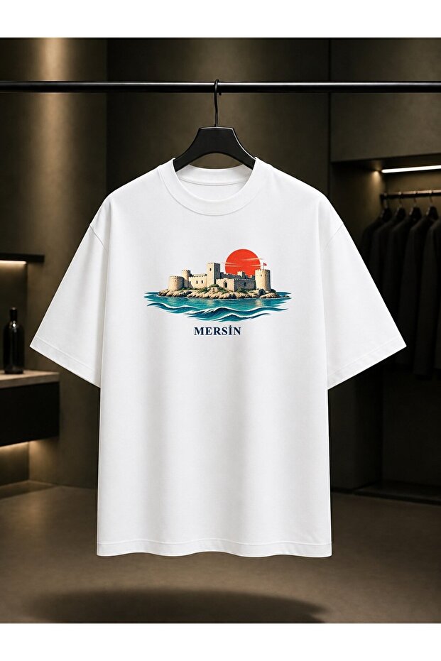 Mersin Castle Printed Unisex 100% Cotton T-Shirt