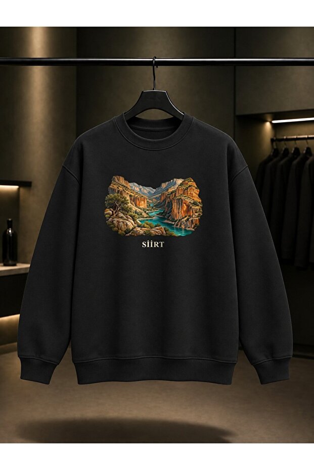 Siirt Botan Valley Printed Unisex 100% Cotton Sweatshirt