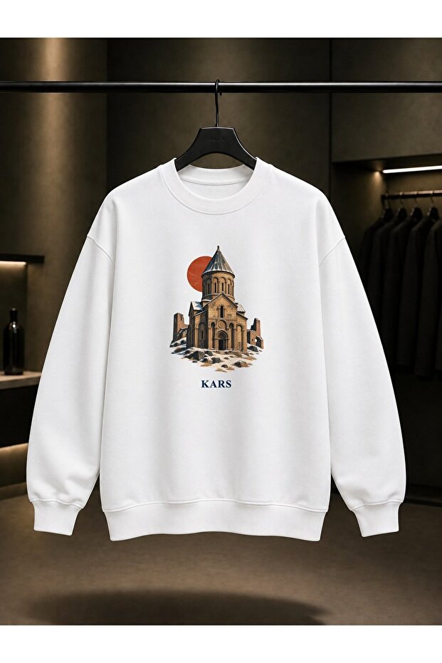 Kars Ani Ören Yeri Printed Unisex 100% Cotton Sweatshirt