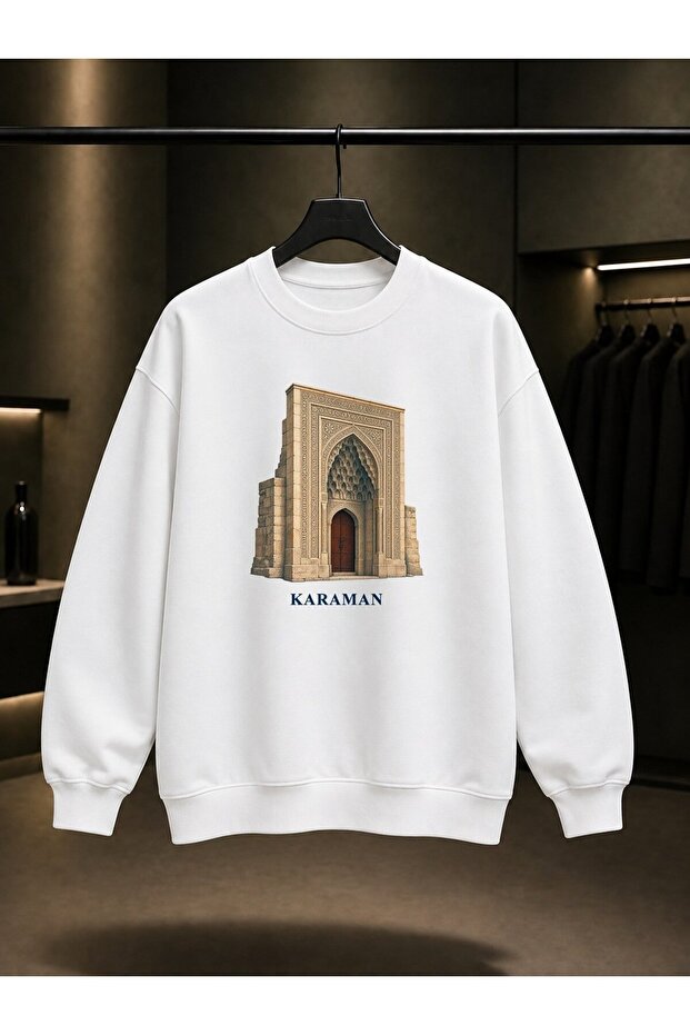 Karaman Hatuniye Taçkapı Printed Unisex 100% Cotton Sweatshirt