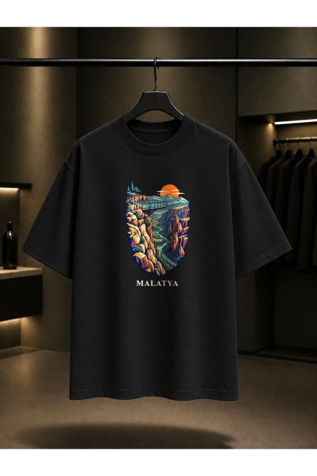 Malatya Levent Vadisi Printed Unisex 100% Cotton T-Shirt