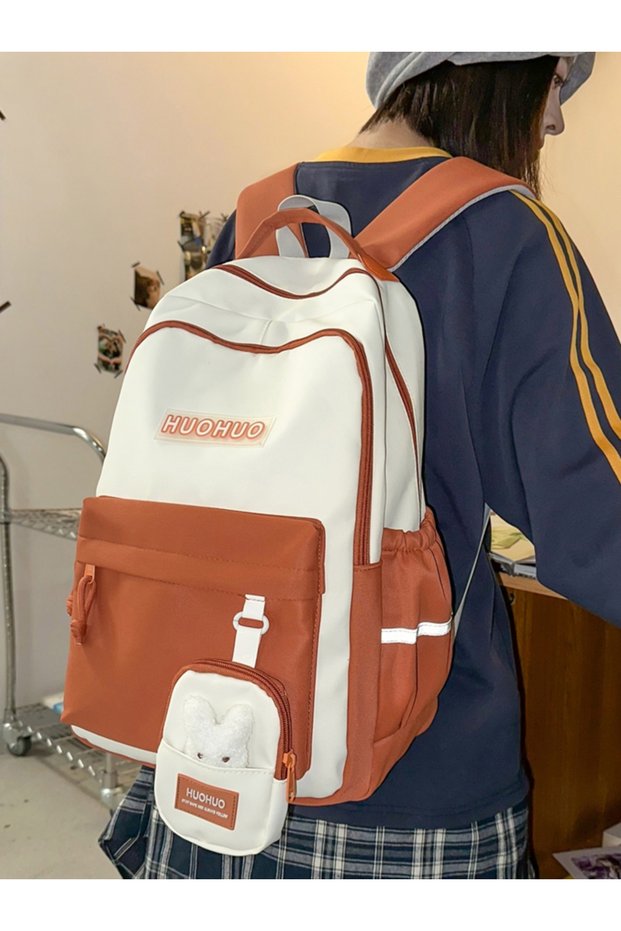 Plain Backpack with Zip