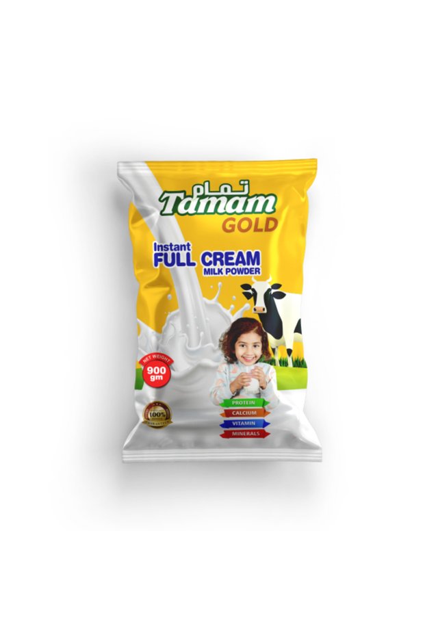 Gold full cream milk powder 900g,pack of 12pcs