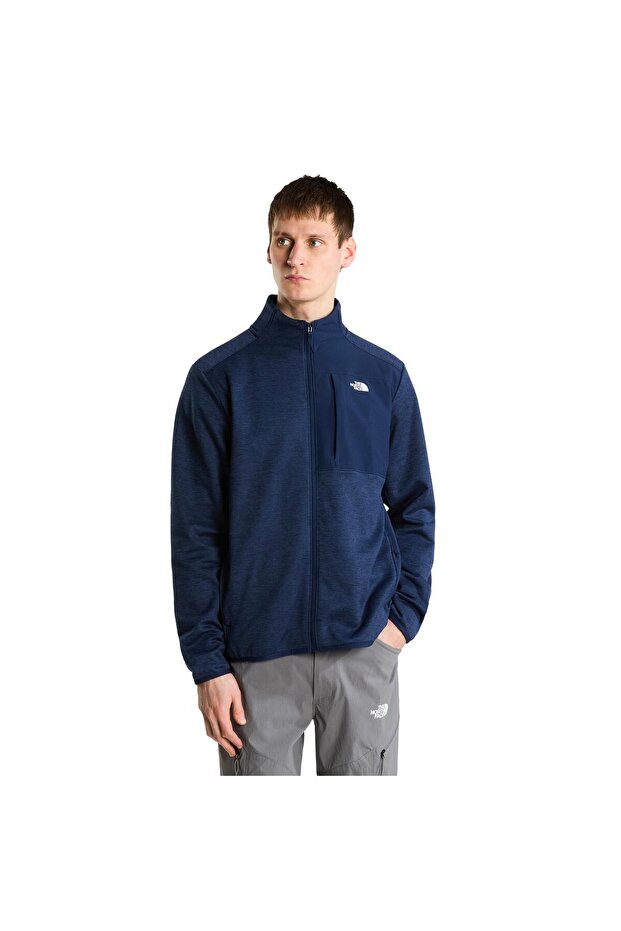 F0A8Cvv8Q01-R m Tnf Fleece Full Zip Jacket Men's Coat Navy Blue