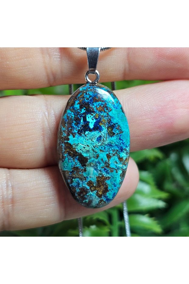 Krizokol Natural Stone Necklace - Matching Stone - 1 - Stainless Steel Chain - (Only Hand Made)