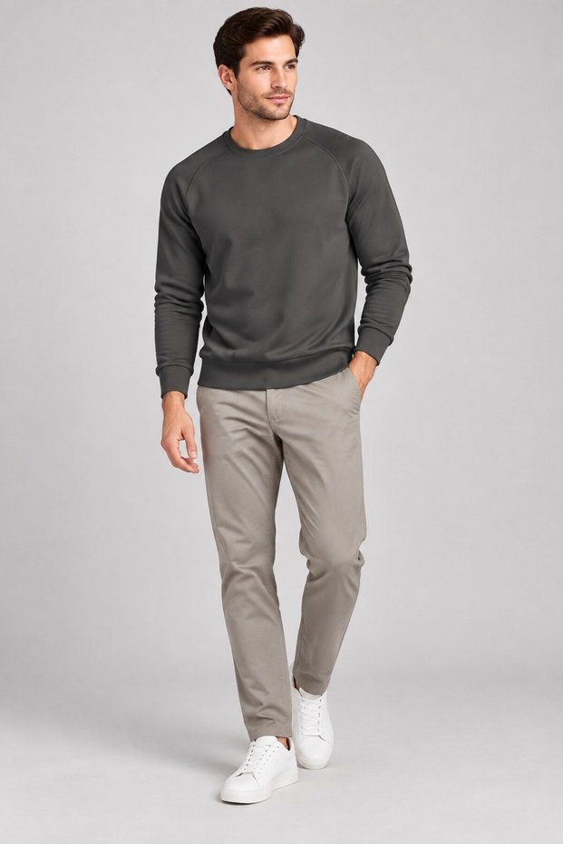 Unc0210 Zero Collar Sweat Cotton Non-Striped Silk Apre, Silicone Three-Strand Yarn