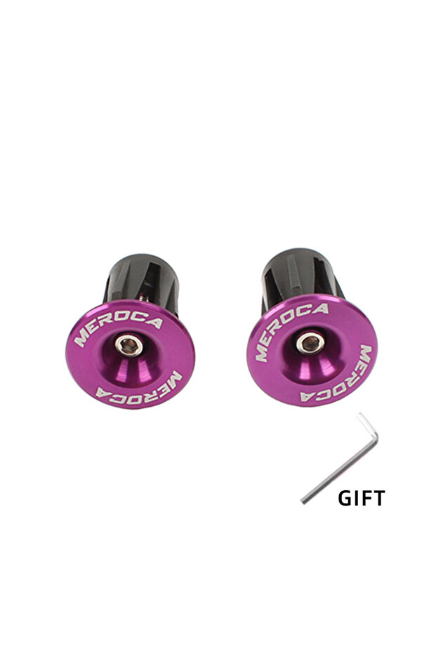 Purple 1 Pair 1 Pair Mountain Road Bike Handlebar End Plugs Aluminum Alloy Handle Bar End Cap BMX MT