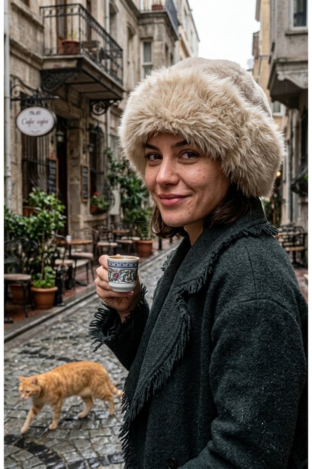 Plush Siberian Ushanka Winter Women's Hat - Gray Faux Fur Cold-Proof Wind-Cutting Luxury Furry Ushanka