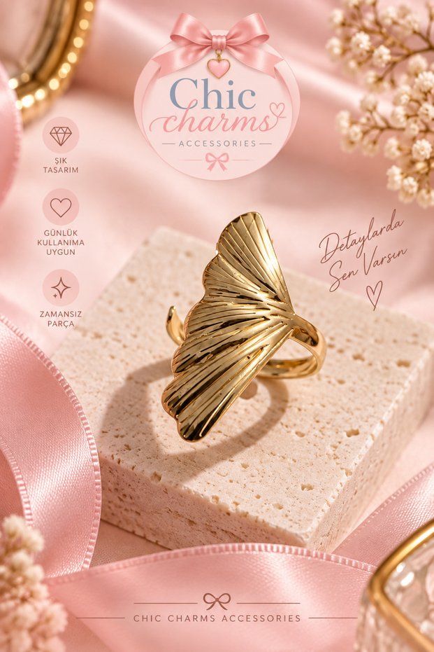 Gold Wing Detailed Ring