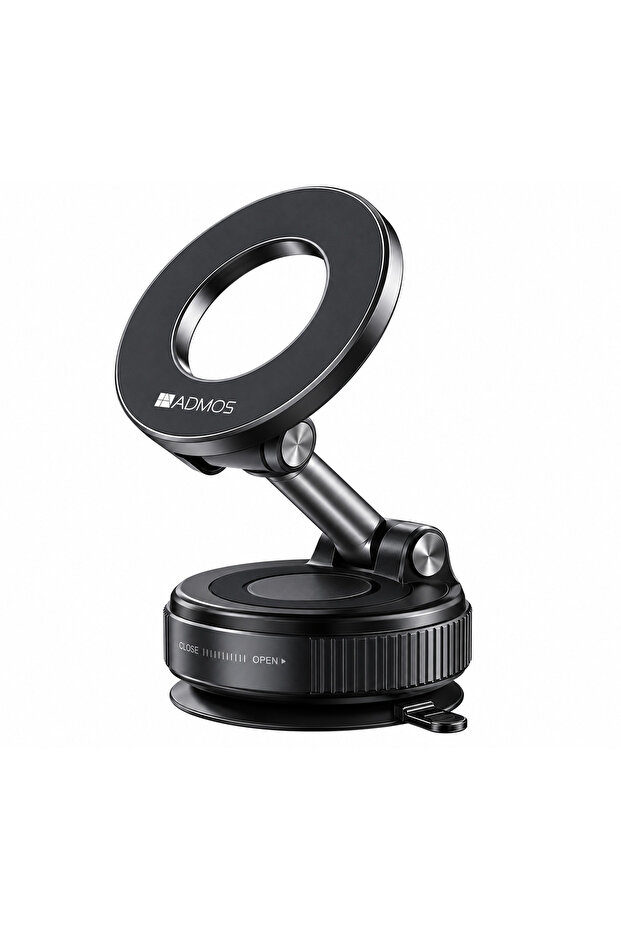 AMH770 MagSafe Magnetic Car Phone Holder | 360° Rotating Vacuum Suction Mobile Holder for Car Dashboard & Windshield