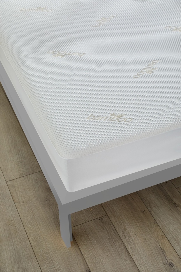 Bamboo Single Elastic Mattress Pad 100X200 cm