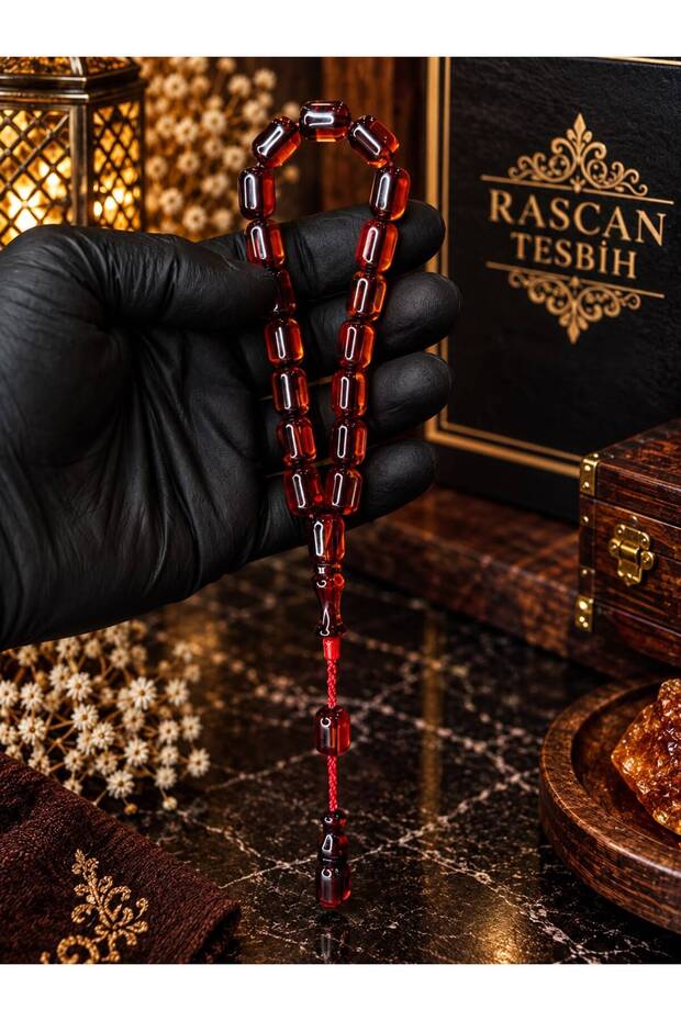 Zeyzun Master Signature Fire Amber Mascot Praying Beads