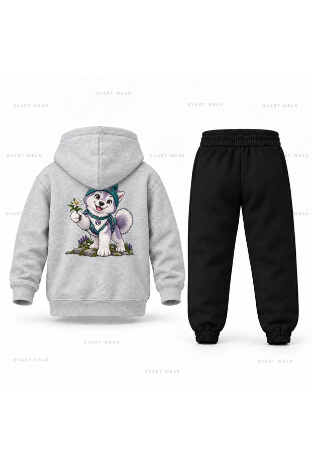 Paw Patrol Everest Cicek Printed Children's Hooded Tracksuit Set