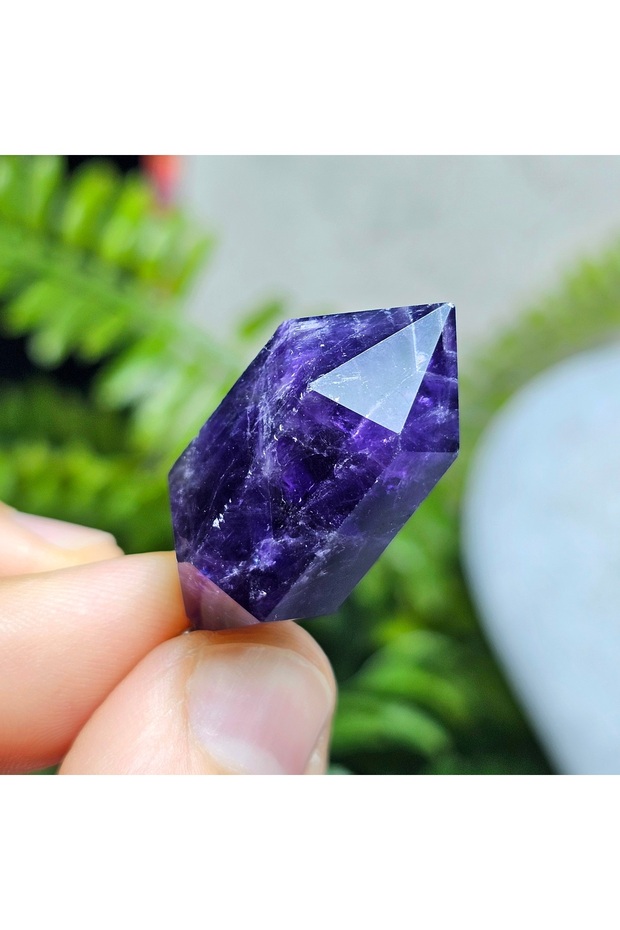 Ametist Natural Stone Keychain - 1 - (Only Hand Made)