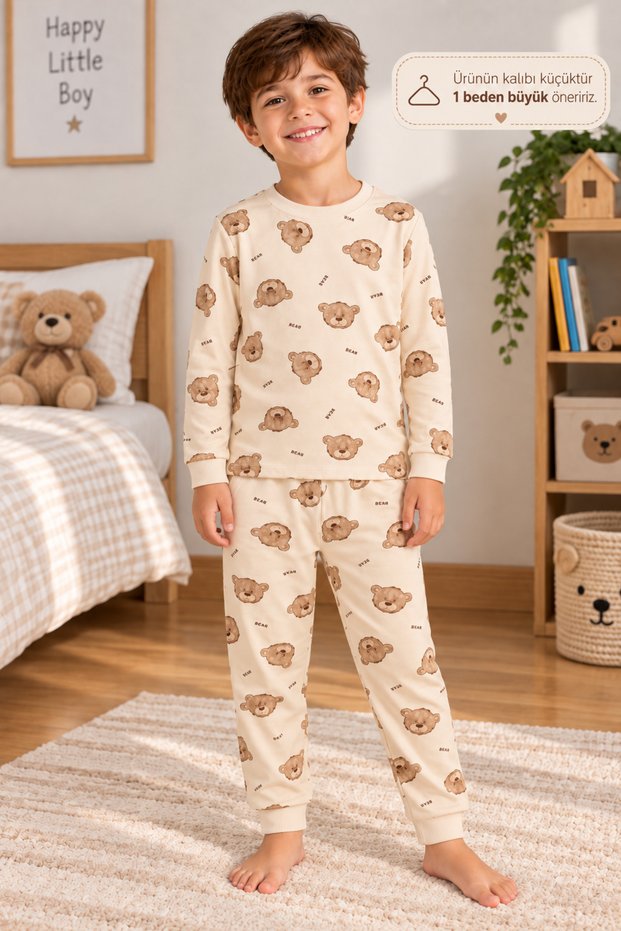 Boy's patterned pajama set