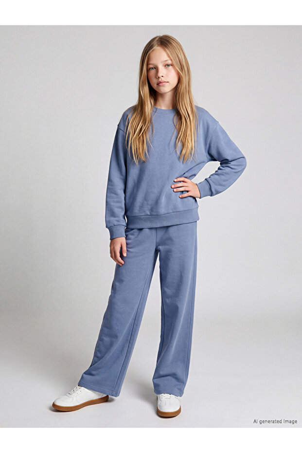 Esvab • Modern & Distinctive Zero Roba Collar Girls' Tracksuit Set