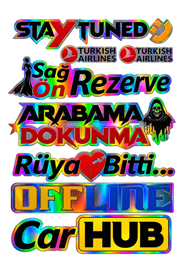 Hologram Sticker Set Vehicle Sticker/ Bicycle Sticker/ Motorcycle Sticker