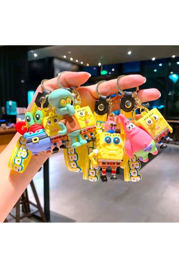 Spongebob and Friends Double Model Figure Keychain (1 Random Model Will Be Sent)