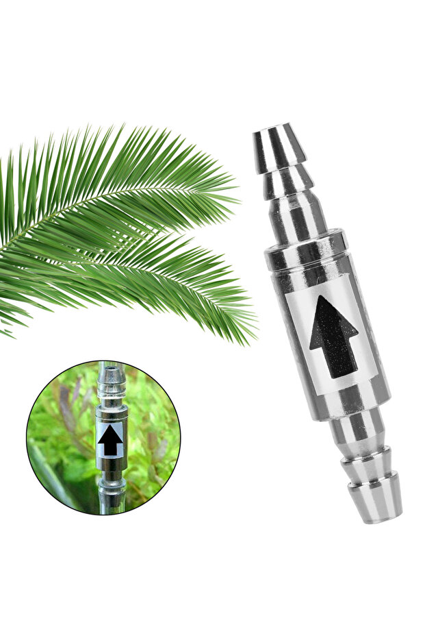 For CO2 equipment Non Return Water 4mm Aquarium Water Valve Stainless Steel Check Valve Dioxide Cyli