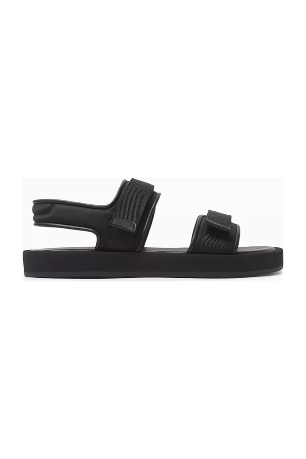 Fabric Sandals with Velcro Tape, Eva Sole