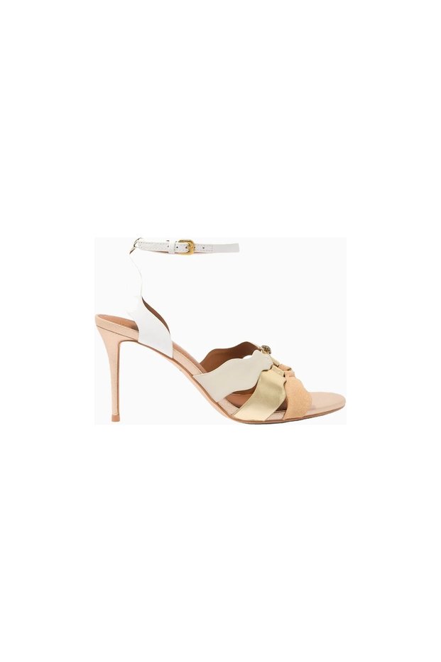 Sun Wave 100% Leather Luxury Design Women's Sandals