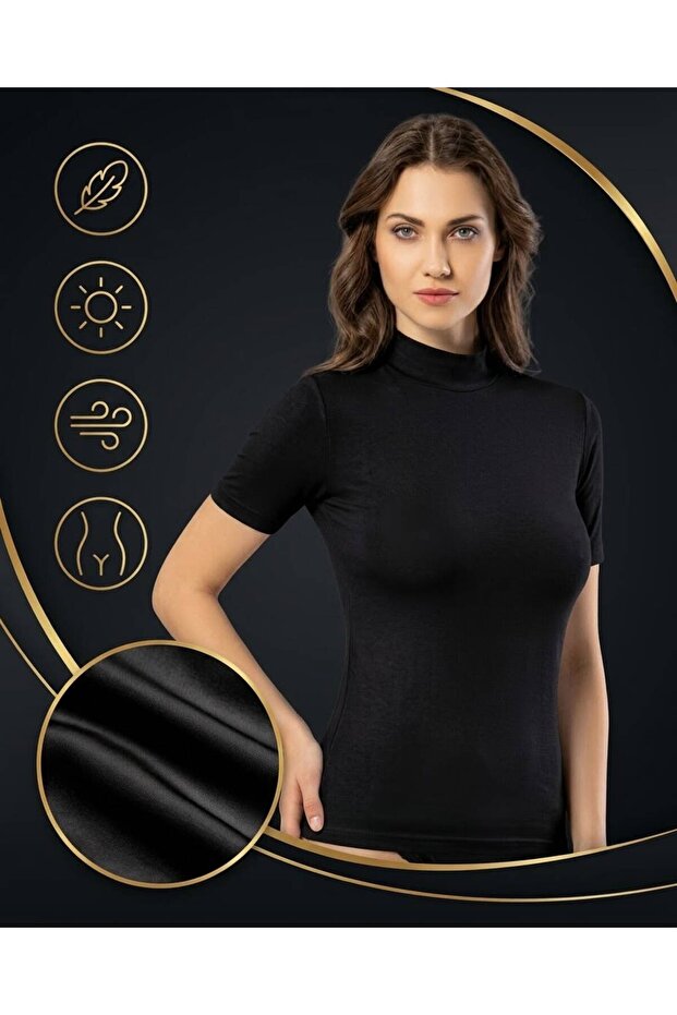 Short Sleeve Turtleneck Badi̇