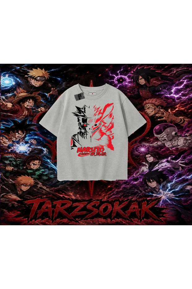 Naruto Uzumaki Premium Anime Oversize Unisex T-Shirt White
