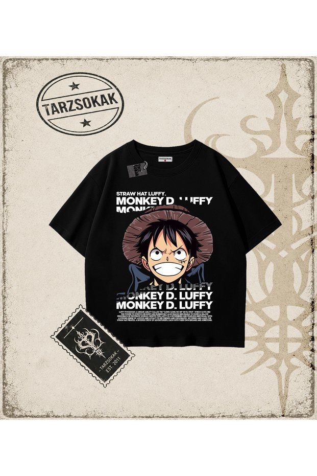 One Piece Anime Characters Oversize Unisex T-Shirt White