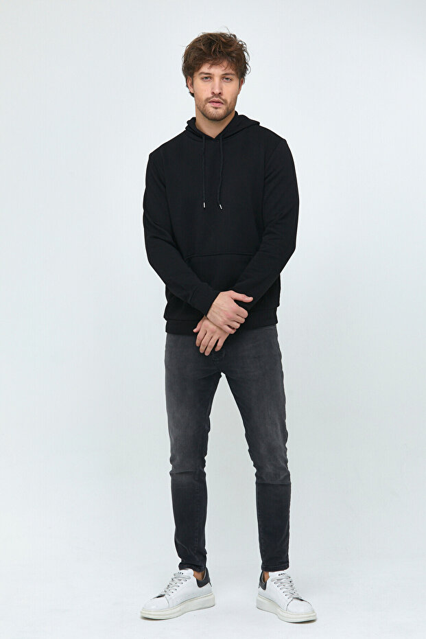 Men's Hooded Kangaroo Pocket Two-Thread Sweatshirt The26Sw55