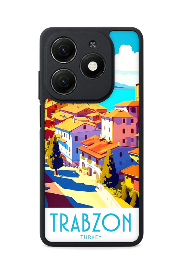 Spark 20 Compatible Black Sea Patterned Camera Protected Shockproof Case