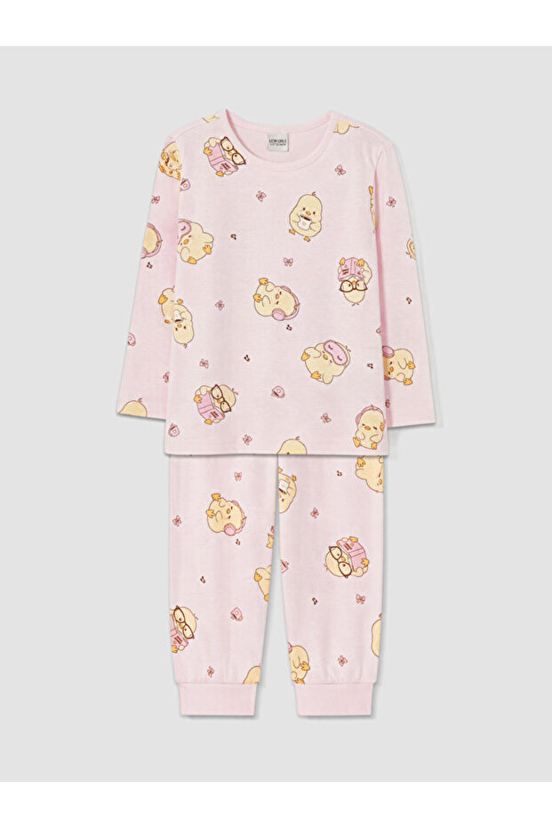 Chick Printed Girls' Pajama Set for Style Enthusiasts from Uzg Store
