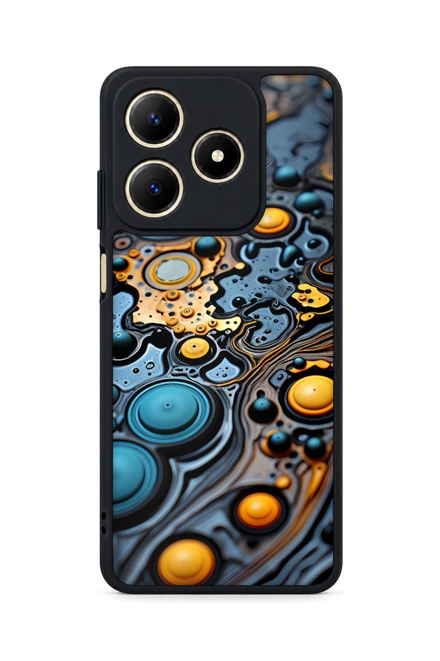 Realme C61 Compatible Marble Patterned Shockproof Case with Camera Protection