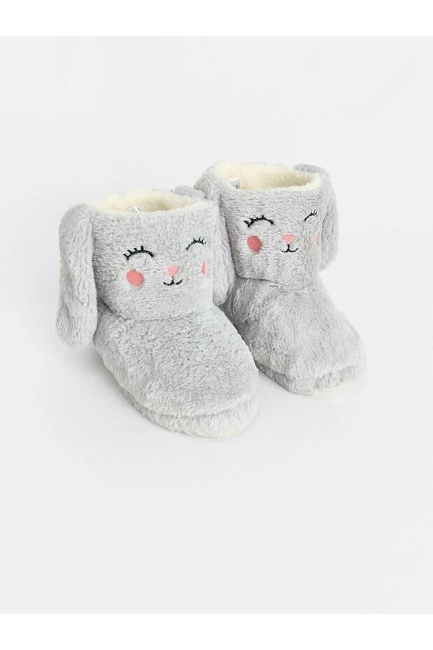 Girl's Slippers with Rabbit Figure (W6)
