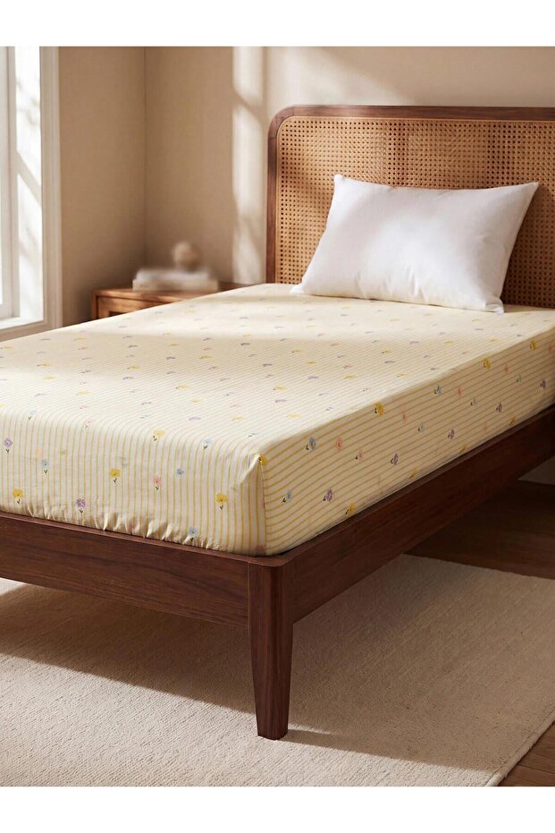 Floral Single Fitted Sheet (S6)