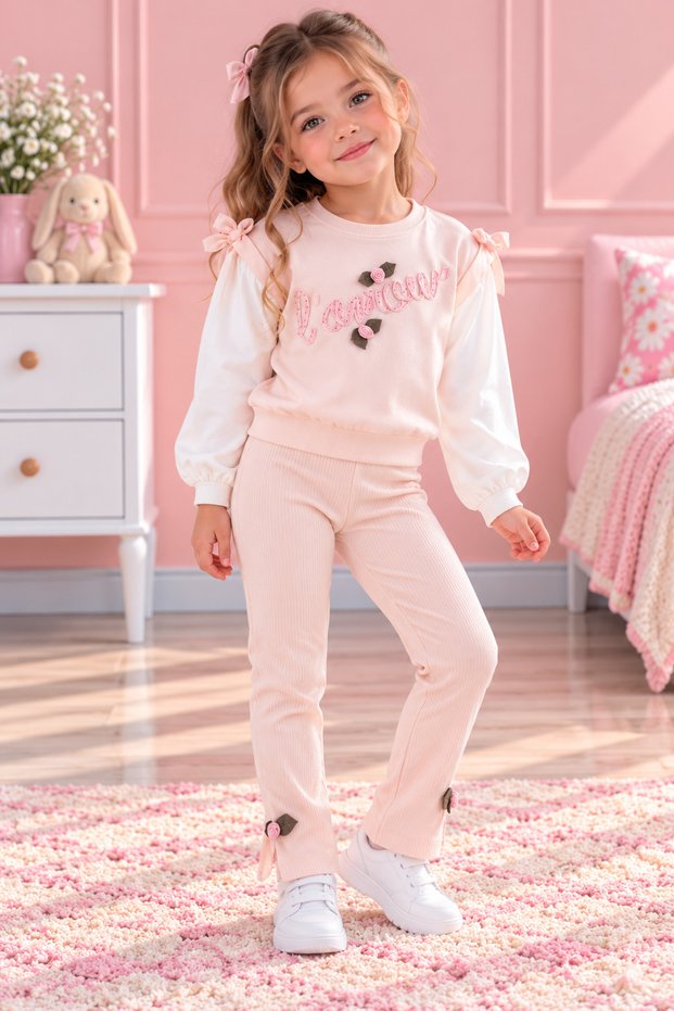 Girl's Tights Top and Bottom Set
