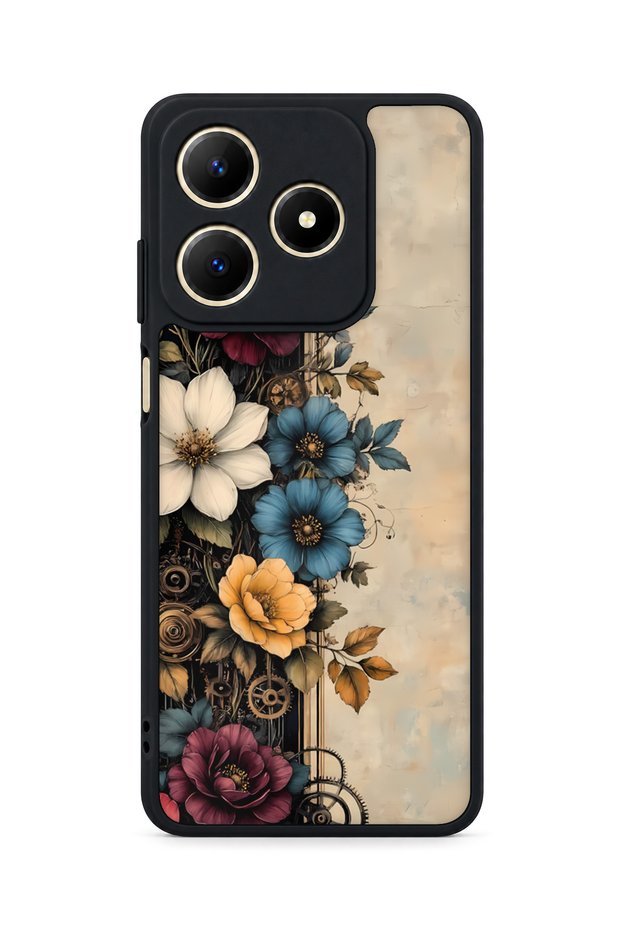 Realme C61 Compatible Steampunk Patterned Shockproof Case with Camera Protection