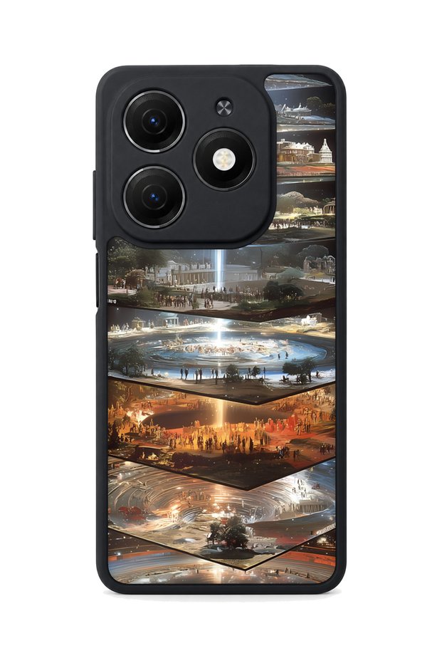 Spark 20 Compatible Sci-Fi Patterned Camera Protected Shockproof Case
