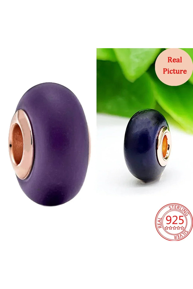 AMC0282 Colorful Murano Glass Beads Glass Ripple Charm Wavy Glass Bead Charms Fit Brand Bracelets Wo