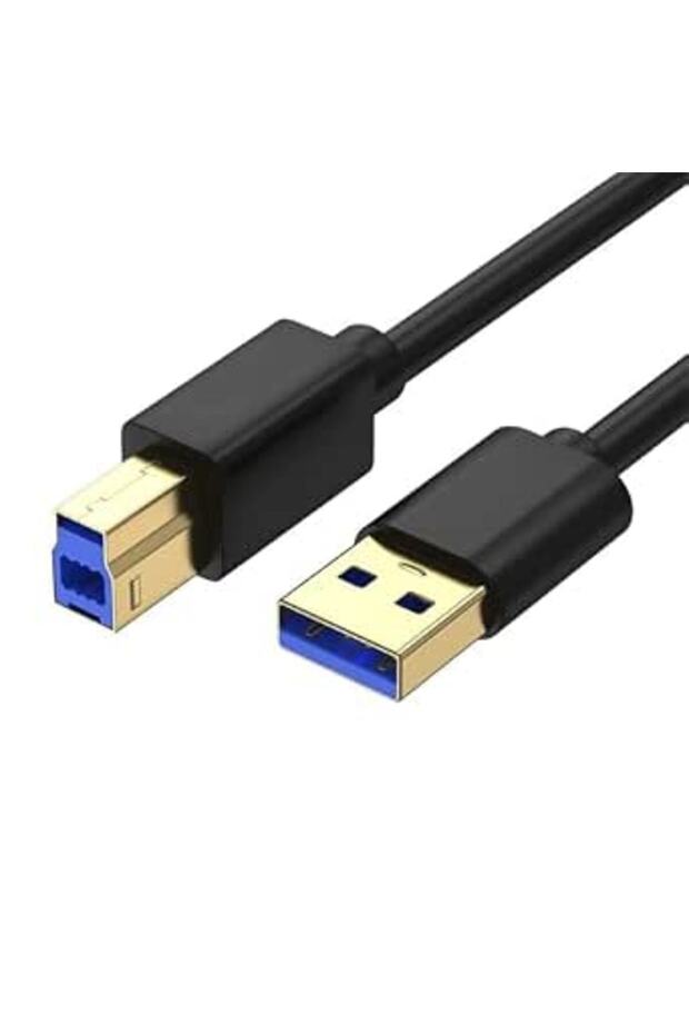 كابل USB 3.0 من النوع A إلى النوع B بطول 3 أمتار/10 أقدام، سلك طابعة USB B، كابل USB من النوع A إلى النوع B 3.0