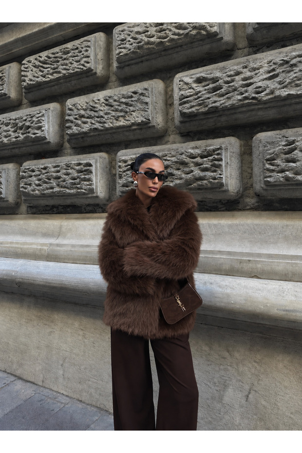 Women's Long Faux Fur Jacket Coats
