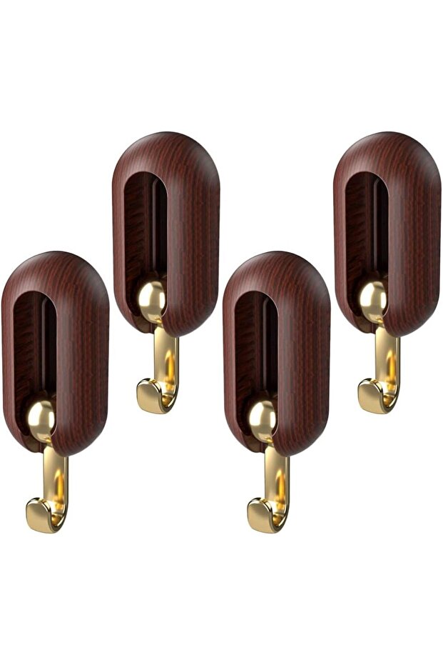 4pcs Telescopic Swivel Hooks,Heavy Duty Adhesive Wall Hooks,Double Sided Bathroom and Kitchen Organizer