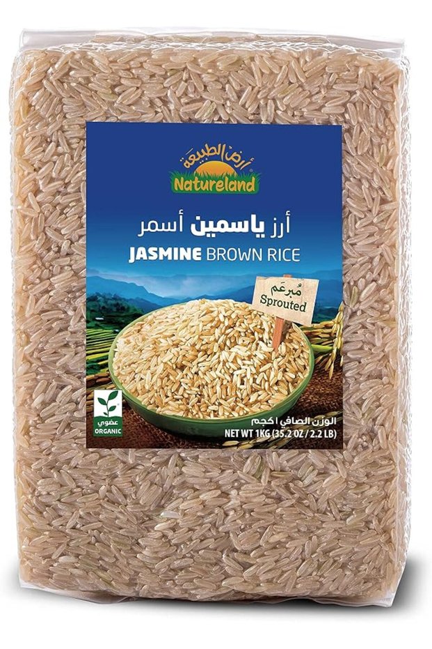 أرز الياسمين البني المزروع، 1 كجم