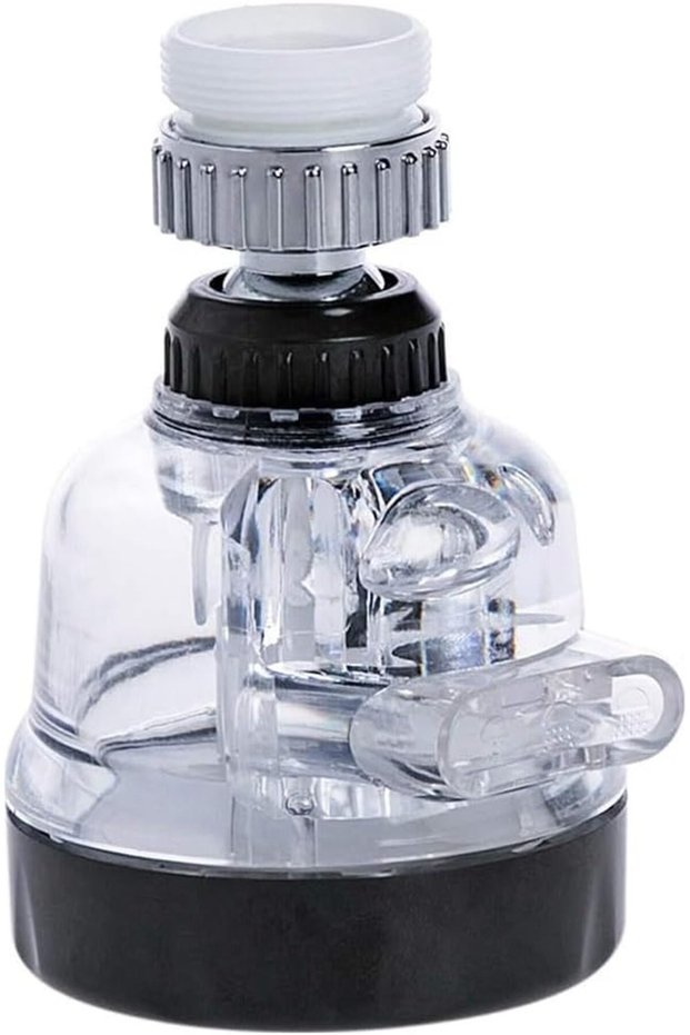 360° Swivel Faucet Aerator,3-Mode Adjustable Kitchen Sink Sprayer,Water-Saving Splash-Proof Tap Booster for Bathroom and Kitchen
