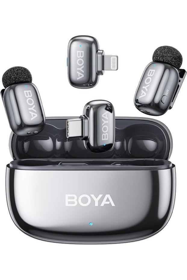 ميكروفون لافالير لاسلكي BOYA mini 2 لأجهزة iPhone وAndroid
