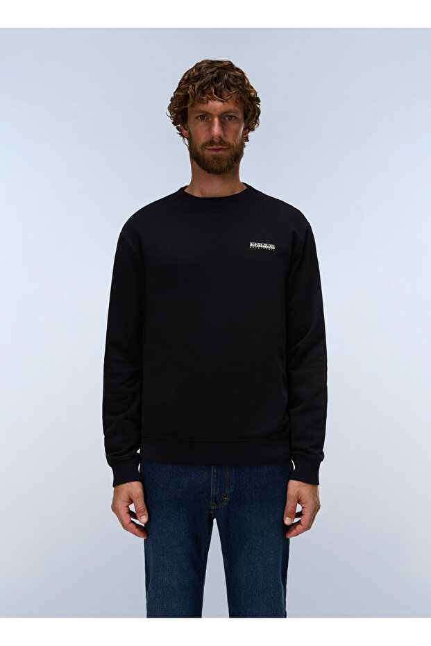 B-Small Box C Black Men's Fleece Sweatshirt
