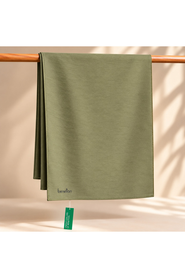Siena Shawl 1021 014 Green Plain Pattern