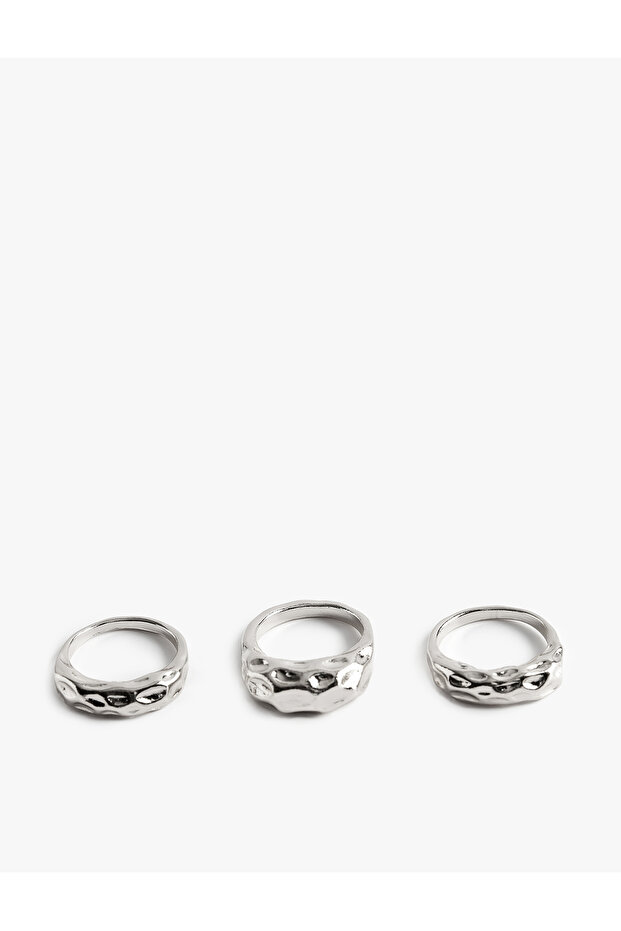 Textured 3-Piece Ring Set
