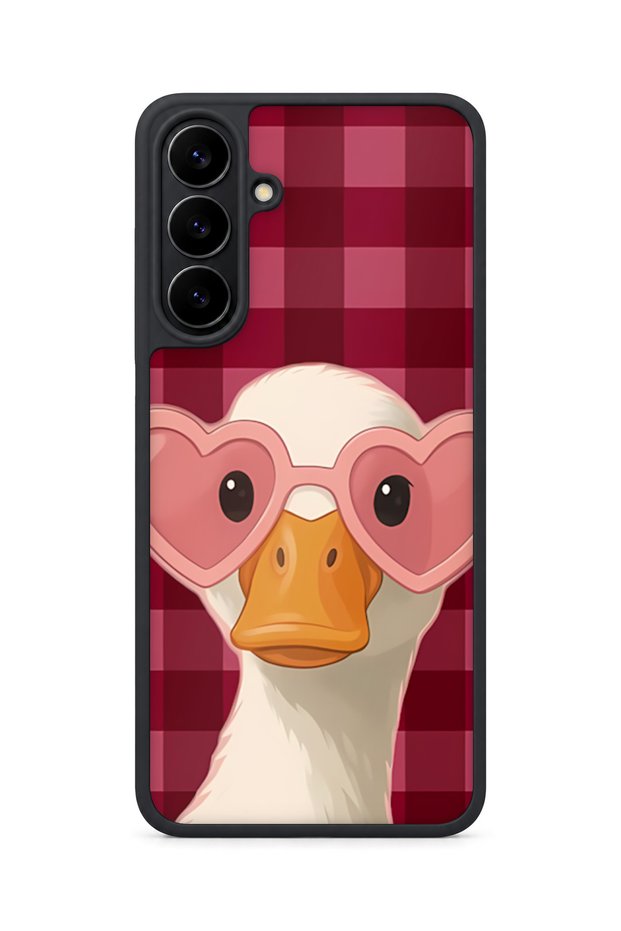 Samsung Galaxy S25 Fe Compatible Duckglasses Patterned Camera Protected Shockproof Case