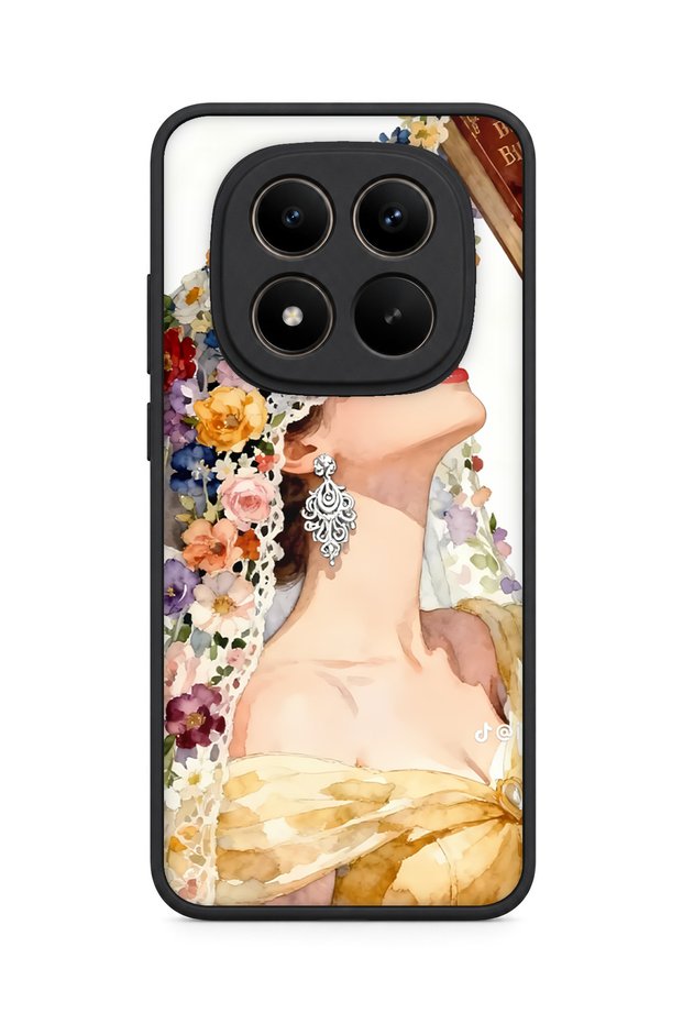 حافظة مقاومة للصدمات متوافقة مع Redmi Note 15 Pro Plus 5G مع حماية للكاميرا وتصميم مزخرف