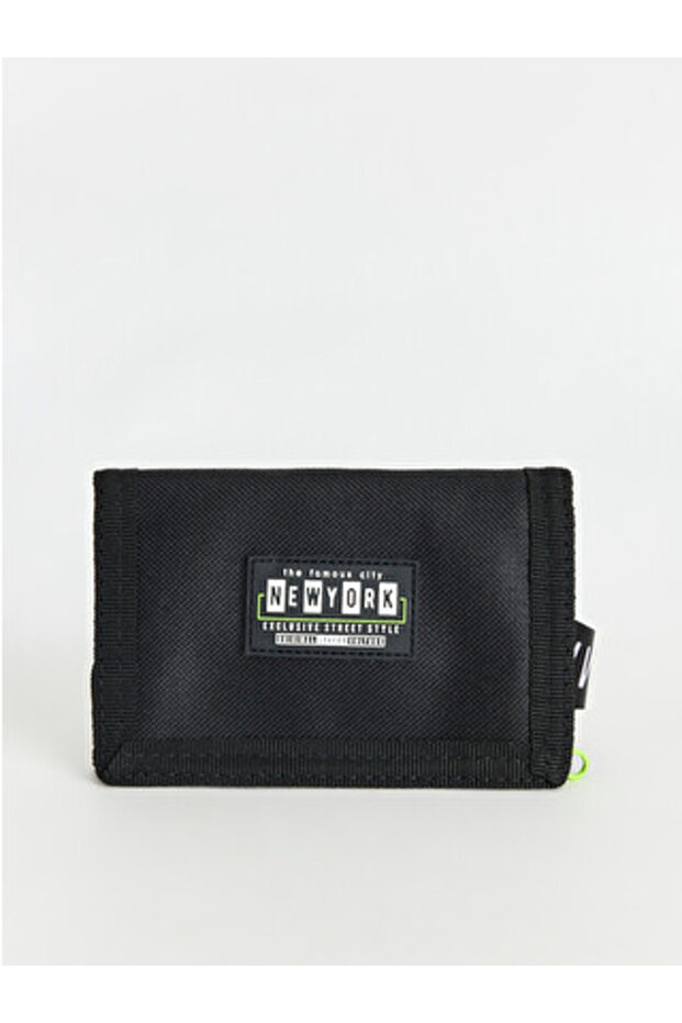 Black Nyc Printed Boy's Wallet